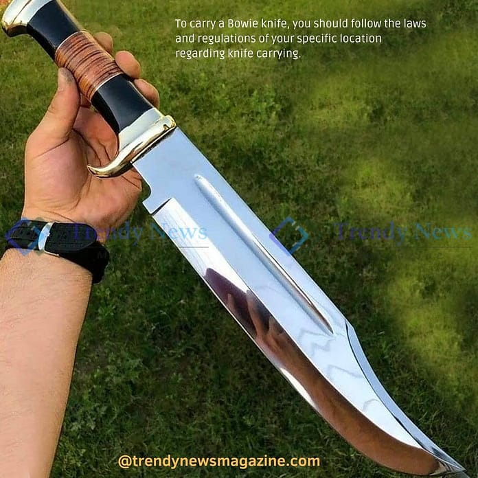 Introduction to Carrying a Bowie Knife